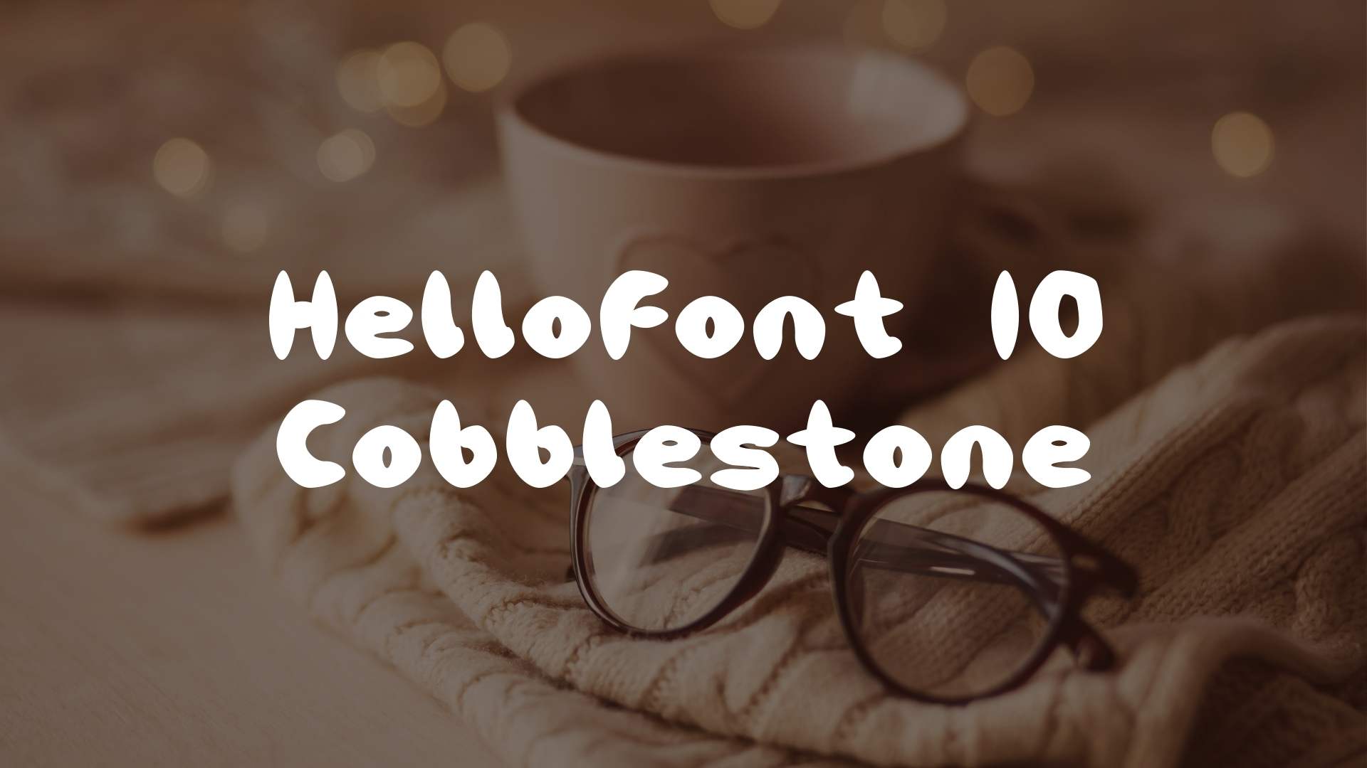 HelloFont ID Cobblestone Canva Font - HelloFont ID Cobblestone